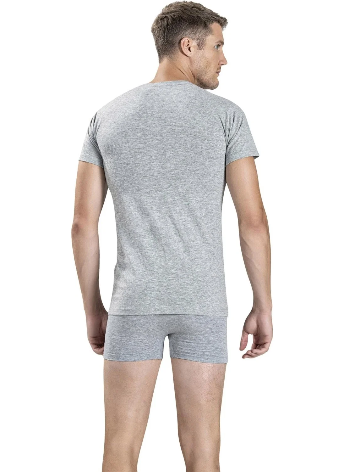 جيبر Men's Zero Collar Short Sleeve Undershirt Undershirt 111 - 9 Pieces