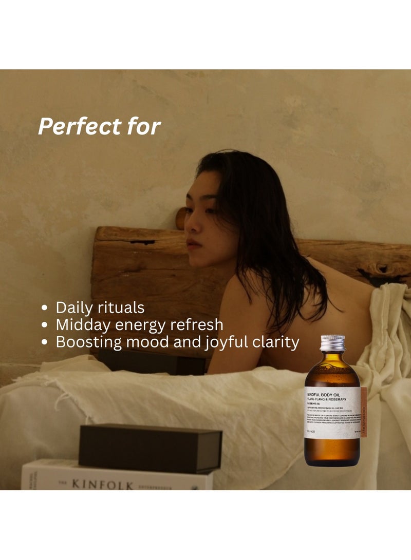 TOUN28 Mindful Body Oil Ylang Ylang & Rosemary Scent for Energy, Joy & Clarity, Lightweight & Non-Greasy, Vegan Formula, Korean Body Care for All Skin Types, 100h - Image 3