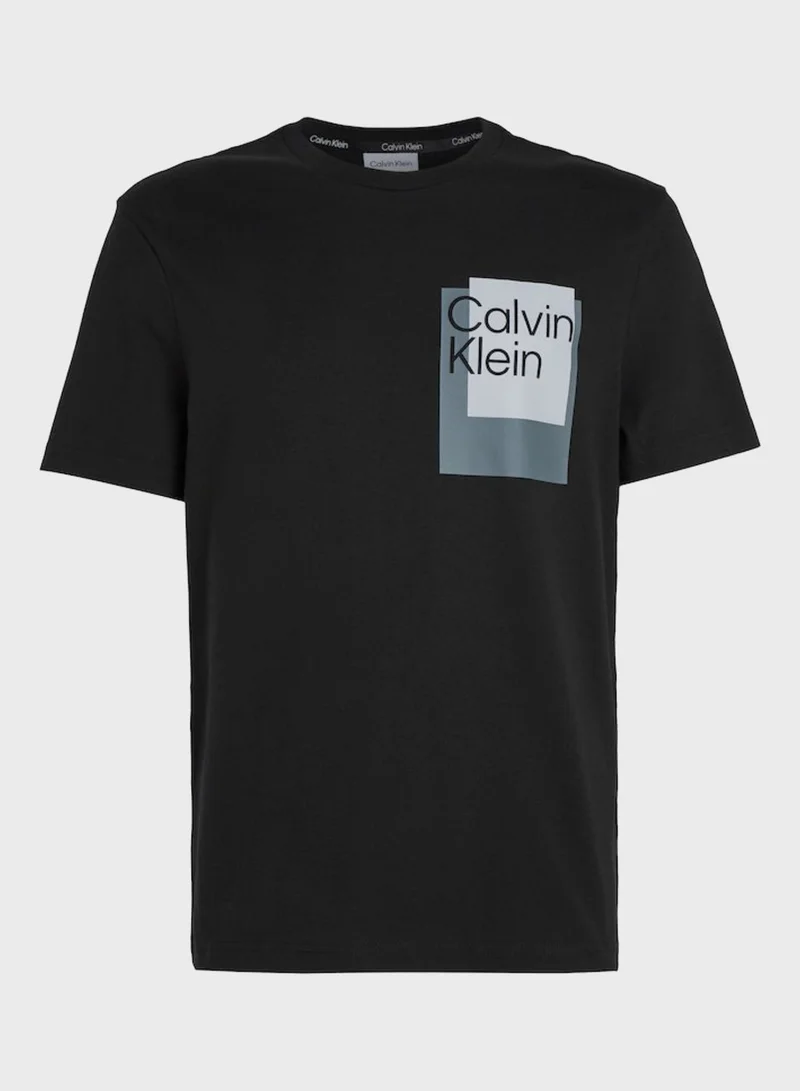 CALVIN KLEIN Logo Crew Neck T-Shirt