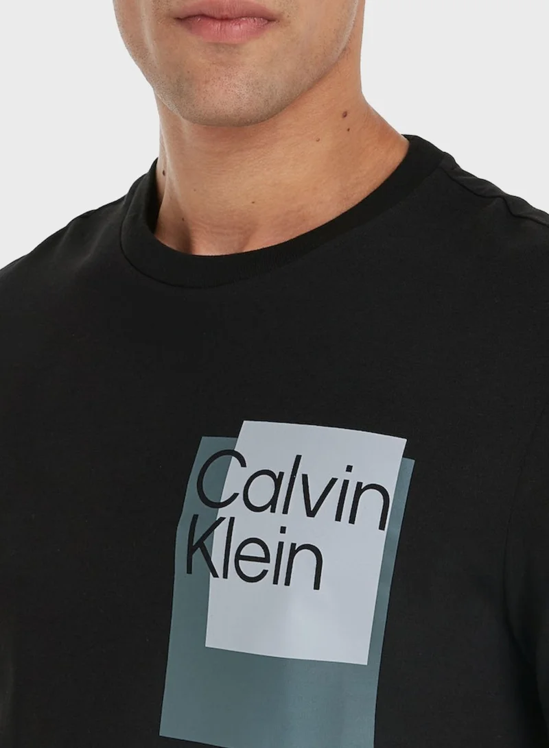 CALVIN KLEIN Logo Crew Neck T-Shirt