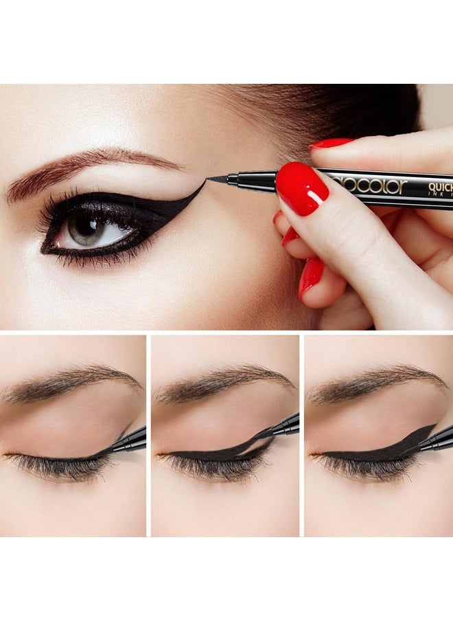 docolor - docolor Waterproof Eyeliner Pen Super Slim Precise All Day Black Eyeliner Liquid Professional Makeup Liquid Eye Liner Pencil for Women - Image 1