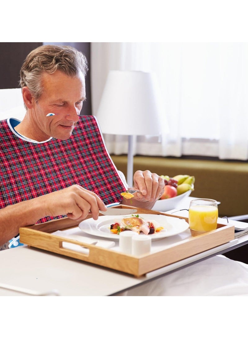 كابتن تيك Adult Bibs, Waterproof Eldly Bib, Adult Washable Dining Bibs Mealtime Bib Clothing Protector, for Elderly Men Women, Reusable Clothing Protector - Image 4