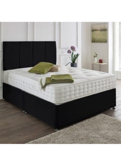 Bed and Mattress Home Stellar Drift Upholstered Queen Size ( 150 X 200 ) Black Color Bed 