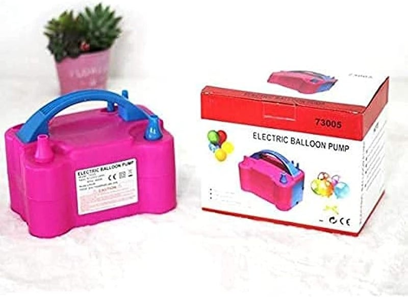 SHOWAY Electric Balloon Pump, Portable Balloons Air Pump for Balloon Arch, Balloon Garland, Party Decorations, Kids Birthday, Baby Shower, Party Supplies & Decorations, Pink - Image 1
