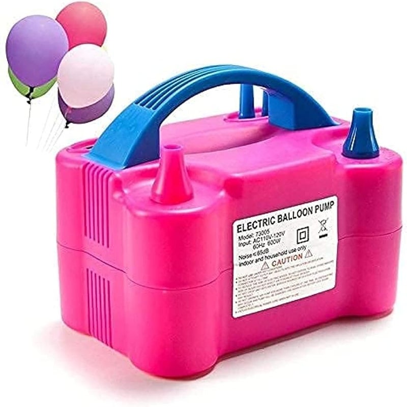SHOWAY Electric Balloon Pump, Portable Balloons Air Pump for Balloon Arch, Balloon Garland, Party Decorations, Kids Birthday, Baby Shower, Party Supplies & Decorations, Pink - Image 5