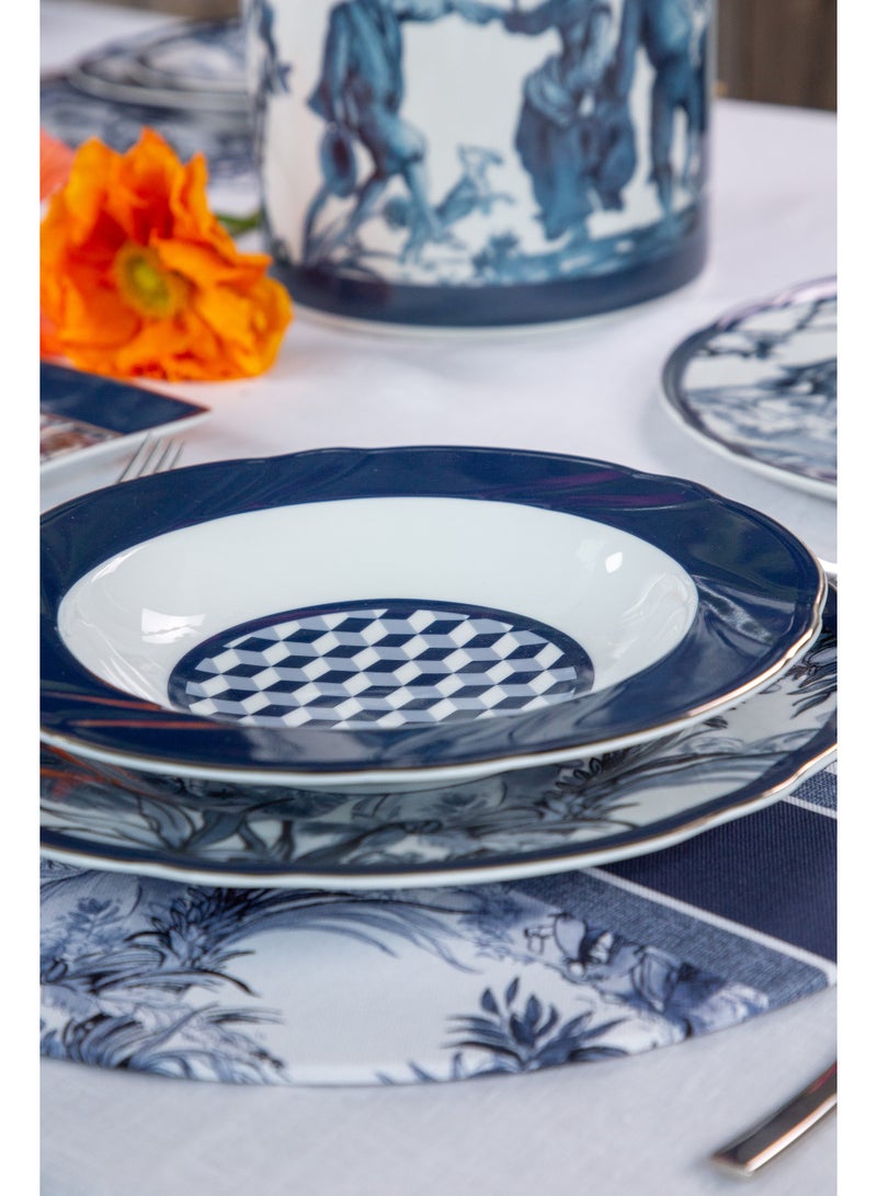 Baci milano Porcelain Dinner Set 18 Pieces for 6 Persons – Versailles Collection, Plates and Soup Plates, Tableware, Dinnerware, Dining, Kitchen, Home, Gift, Italian Design by Baci Milano - Image 2