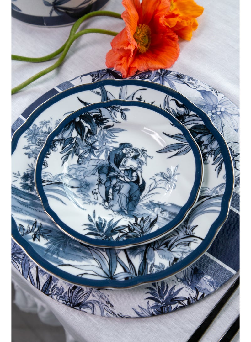 Baci milano Porcelain Dinner Set 18 Pieces for 6 Persons – Versailles Collection, Plates and Soup Plates, Tableware, Dinnerware, Dining, Kitchen, Home, Gift, Italian Design by Baci Milano - Image 3