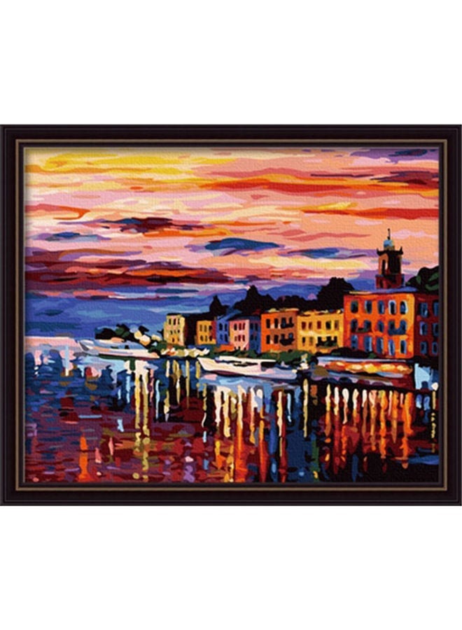 NIBEMINENT DIY Paint By Number Oil Painting On Canvas Kit Multicolour - Image 1