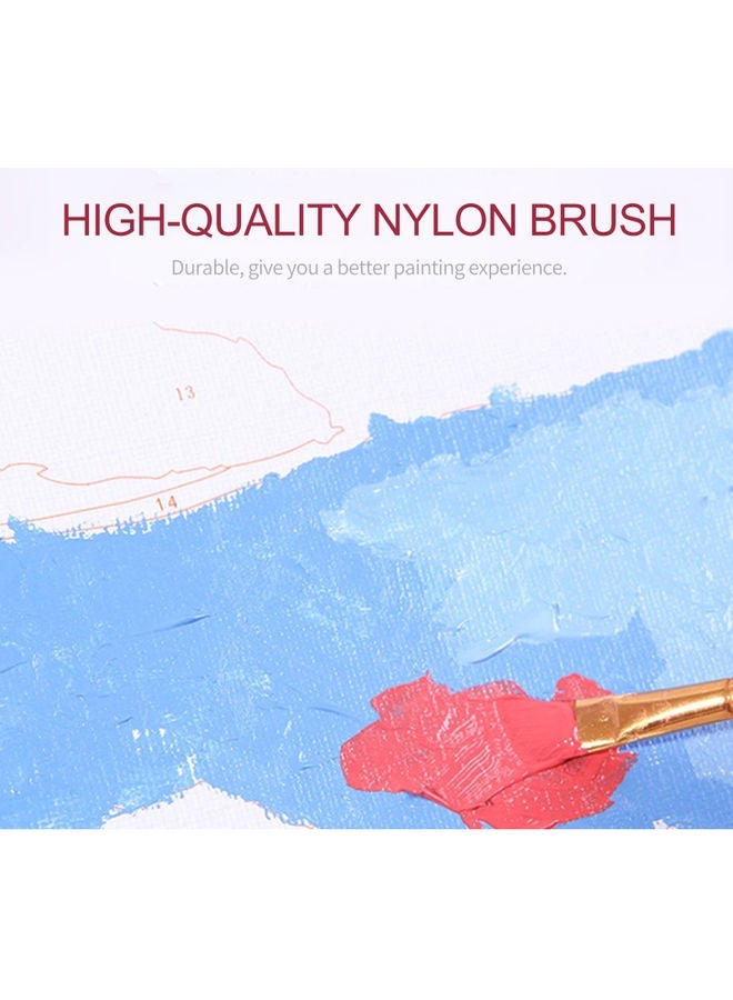 NIBEMINENT DIY Paint By Number Oil Painting On Canvas Kit Multicolour - Image 2