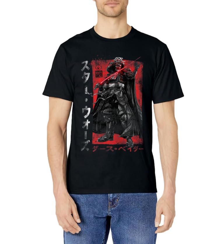 Star Wars Visions Samurai Vader Reach T-Shirt - Image 2