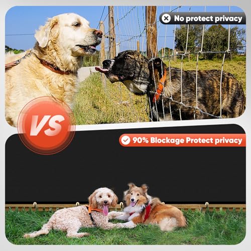Cisvio 4ft x50ft Privacy Screen Fence 90% Blockage Heavy Duty Protective Covering Mesh Fencing for Outdoor Patio Pool Balcony Black - Image 3