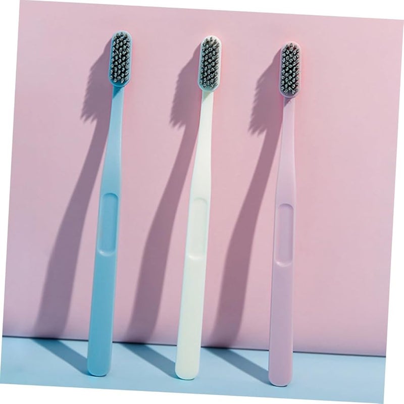 6pcs Charcoal Soft Bristle Toothbrushes For Adults With Ergonomic Handle Eco Friendly Travel Home Use - Image 5