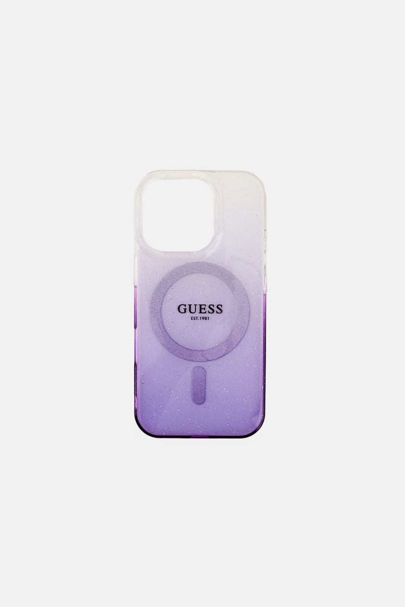 GUESS iPhone 16 Pro Magsafe Protective Case, Purple - Image 1