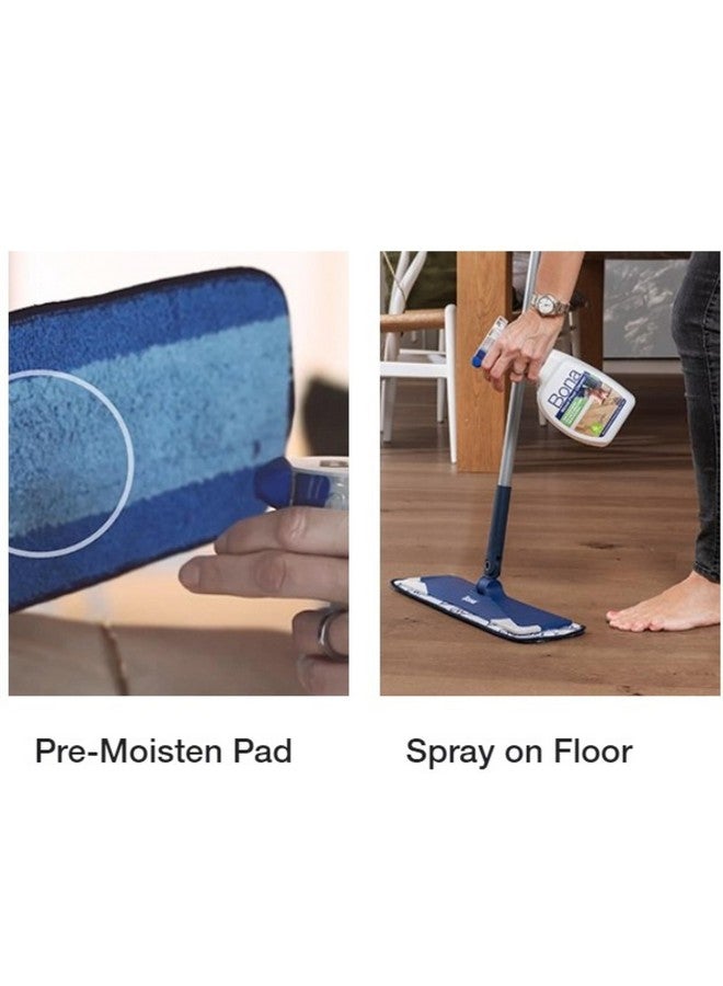 Bona Premium Microfiber Floor Mop | Wet & Dry Cleaning for Wood, Tile, Marble, Stone, Laminate, Vinyl & Granite Floors | Reusable Washable Pad | Easy Attach Mop for Home, Kitchen & Office Use - Image 4