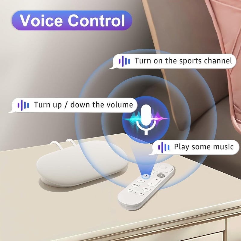 LOUTOC Voice Replacement Remote Control for Chromecast-Google-TV 4K/HD, for Google-TV-Streamer-Remote 4K - Image 3