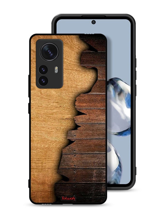 Tolwak Xiaomi 12 Pro Protective Case Cover Vintage Wood Pattern - Image 1