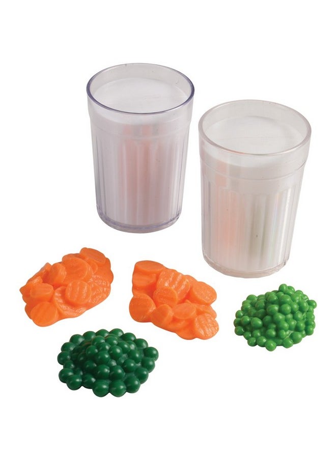 Constructive Playthings Cp Toys 16 Pc. Pretend Play Healthy Dinner Plastic Food Set for Two  - Image 3