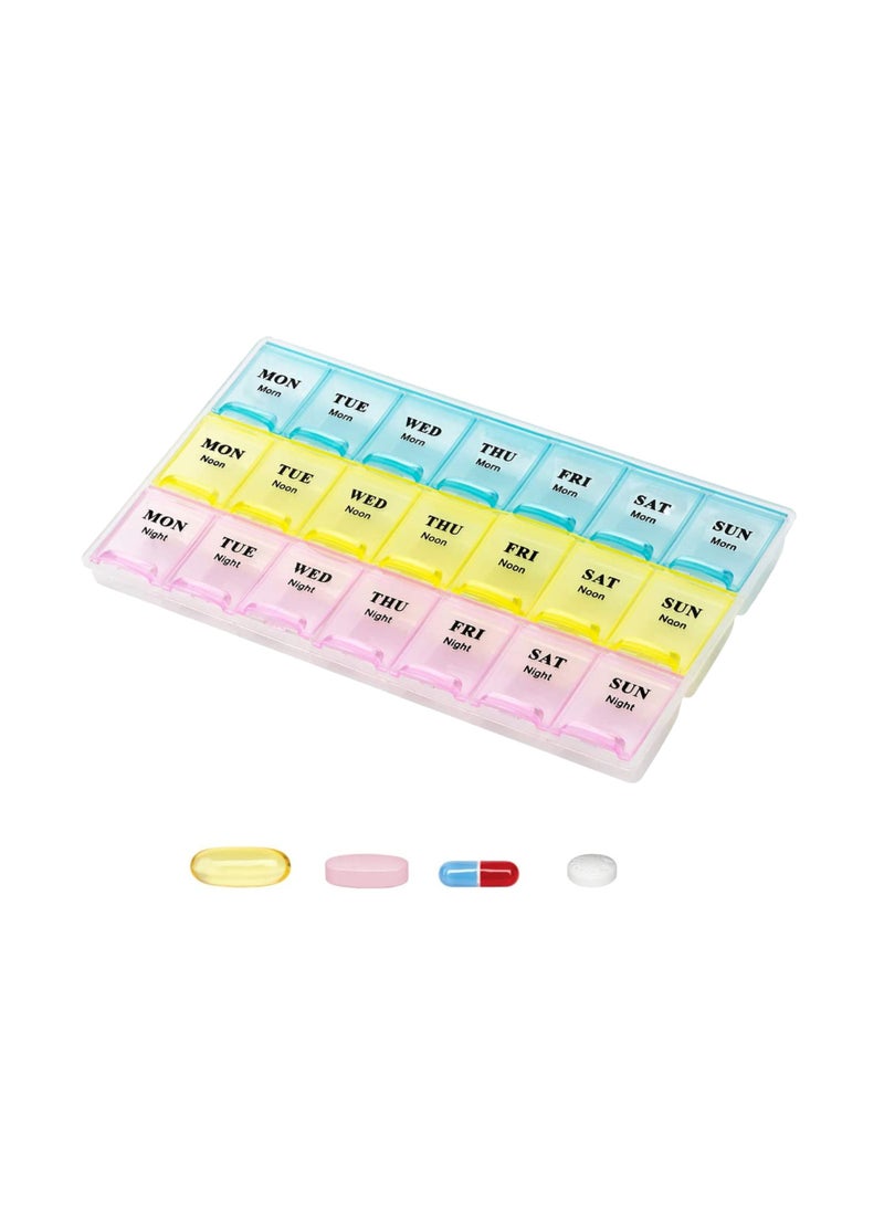 Generic 21 Slot Medicine Pills Storage Organizer Box  - Image 2