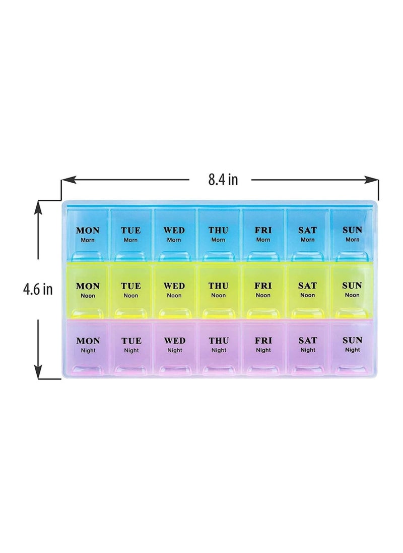 Generic 21 Slot Medicine Pills Storage Organizer Box  - Image 4