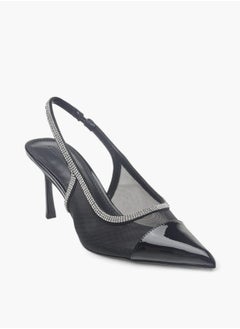 Celeste Womens Embellished Slingback Shoes With Stiletto Heels Ramadan Collection  - Image 1