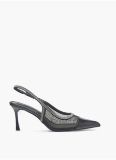 Celeste Womens Embellished Slingback Shoes With Stiletto Heels Ramadan Collection  - Image 3