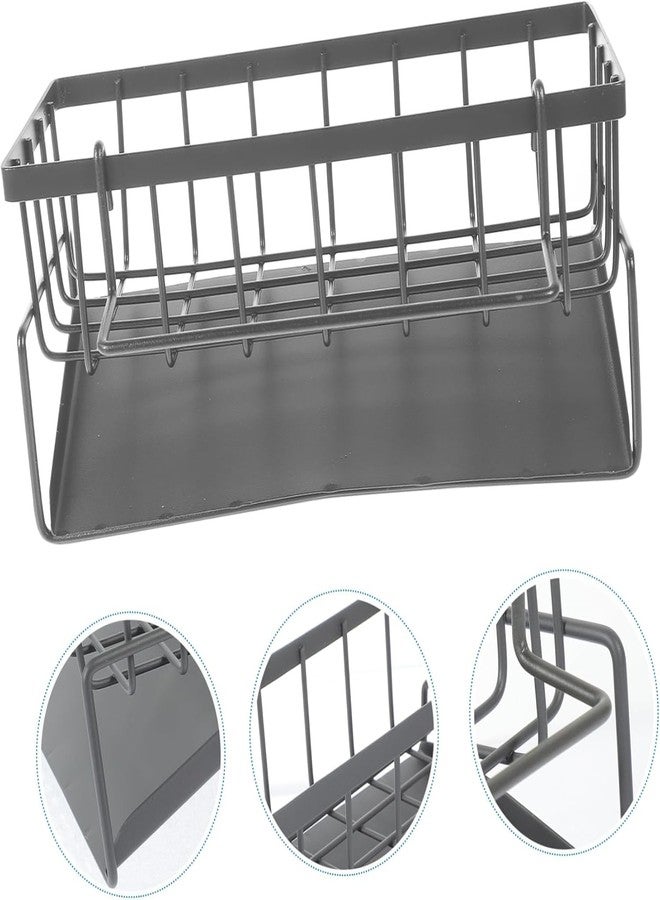 DHVYANT MART Kitchen Sink Organizer Caddy | Dish Brush Scrubber Holder | Storage For Sponge-Scrubber-Small Liquid Bottle-Dish Cloth | Suitable For Kitchen Sink Contertop & Bathroom | Pack Of 1 - Image 5