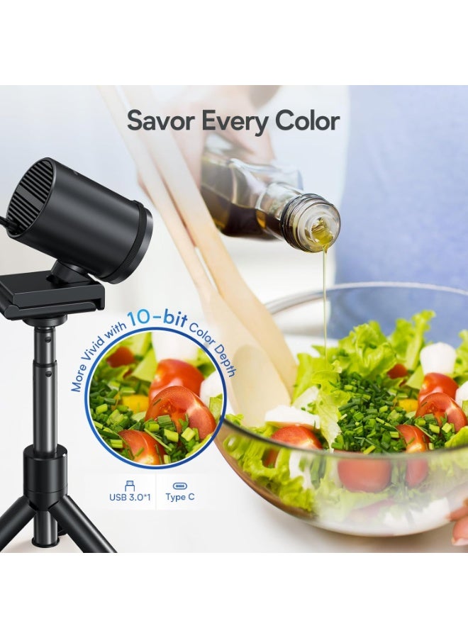 EMEET S600 4K Webcam for Streaming - Sony 1/2.5'' Sensor, PDAF Autofocus, 1080P@60FPS, 2 Noise Reduction Mics, Built-in Privacy Cover, 73° FOV,... - Image 3