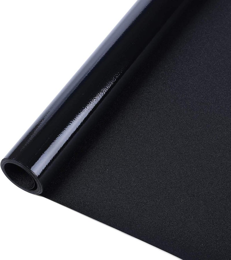 رابيتجو Rabbitgoo Blackout Window Window Film Sun Flocking Window Window Window Cover for Glass قابلة للإزالة غرفة غامضة غامق غامق غلاف غلاف نافذة غلاف لونج لليوم المنزل مانع الضوء 11.8 "× 118.1" " - Image 1
