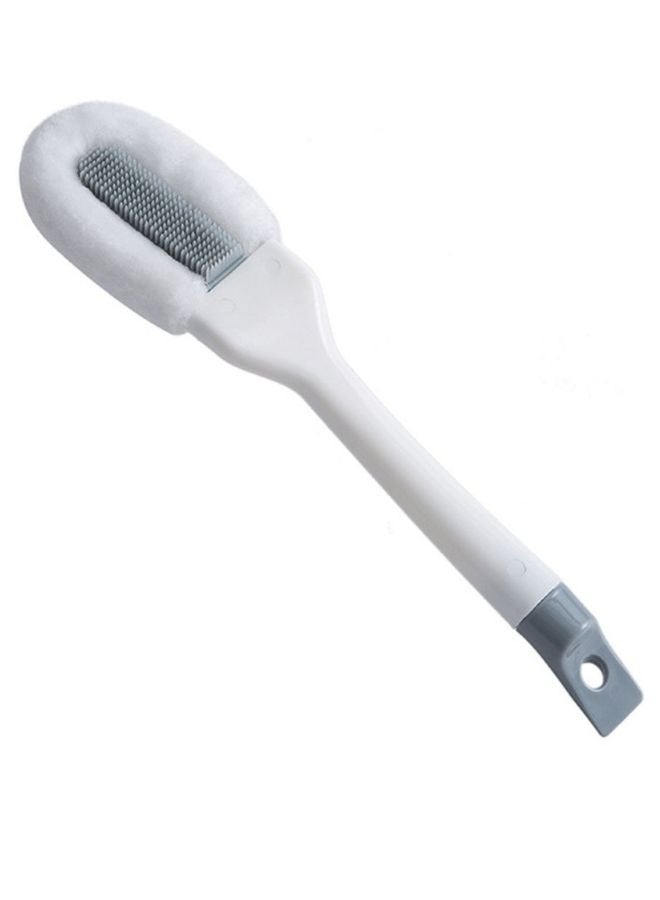 Professional Cleaning Shoe Brush, Multifunctional Long Handle Shoe Brush Cleaner, Hangable Soft Bristle Shoes Cleaning Scrubber (White) - Image 3