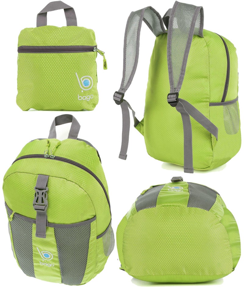 Bago Lightweight Small Hiking Backpack for Women and Men - 25L Travel Day Pack - Foldable Hiking Daypack Ultralight for Camping Outdoor Sports - Day Bag Packable Backpack for Travel (Green) - Image 3