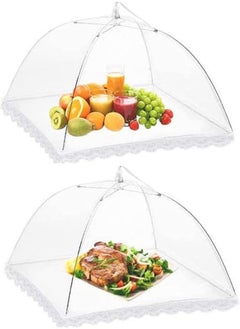 Scrolls Pop-Up Mesh Food Cover, Mesh Screen Food Covers Umbrella Tent, Reusable and Collapsible Food Cover Net Keep Out Outdoor Flies, Bugs, Mosquitos, Picnics, BBQ Mesh Food Cover Net 43cm  - Image 2