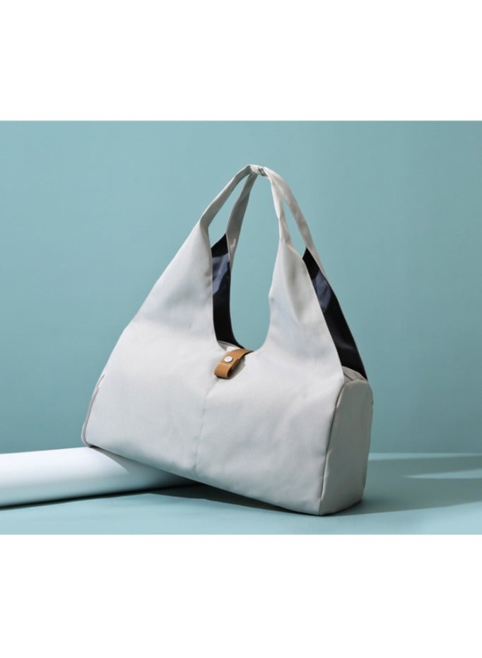 Anna Dry and Wet Separation Independent Shoe Compartment Yoga Mat Tote Bag for Fitness and Yoga - Image 4