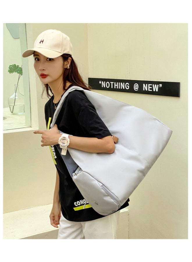 Anna Dry and Wet Separation Independent Shoe Compartment Yoga Mat Tote Bag for Fitness and Yoga - Image 5