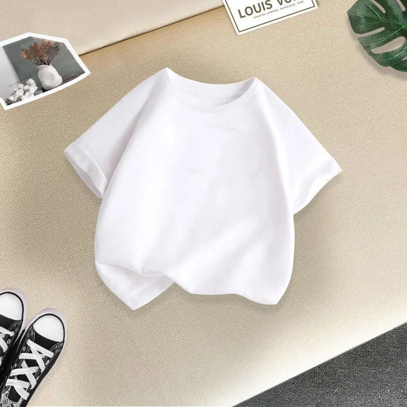 Children'S Clothing Girls' Short-Sleeved 2026 Style Girls' T-Shirt Cotton Fashion Printed Children'S Top Trendy - Image 1
