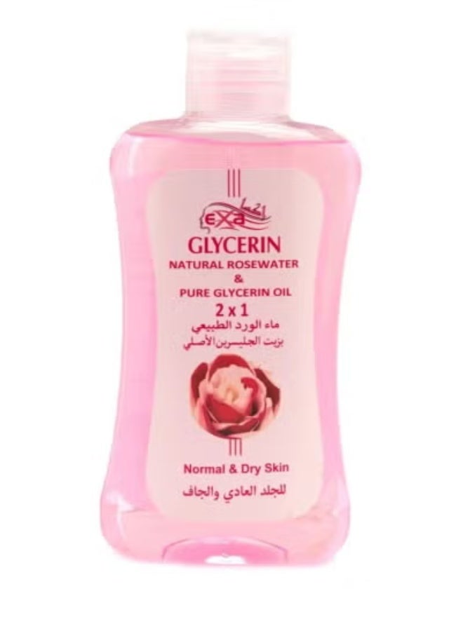إكسا ماء الورد بزيت الجلسرين 200 ملي - Image 1