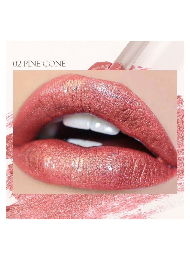 DEROL Liquid Lipsticks Diamond High Shine Makeup For Women Velvet Long Lasting Waterproof Highly Pigmented Colour Quick-Drying, Smudge-Proof, Nourishes, Conditions,Ultra Soft Moisturizer  - Image 2