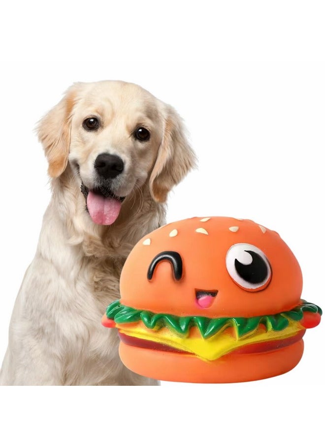 Western Era Wink Burger Squeaky Toy -Interactive Plush Toy, Unleash Fun In Your Furry Friend, Buddy For Dogs & Cats, Perfect For Playtime, Chew Time, Cuddle Time, Long-Lasting For Your Beloved Pet  - Image 1