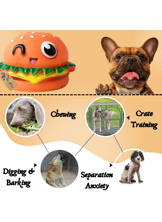 Western Era Wink Burger Squeaky Toy -Interactive Plush Toy, Unleash Fun In Your Furry Friend, Buddy For Dogs & Cats, Perfect For Playtime, Chew Time, Cuddle Time, Long-Lasting For Your Beloved Pet  - Image 4