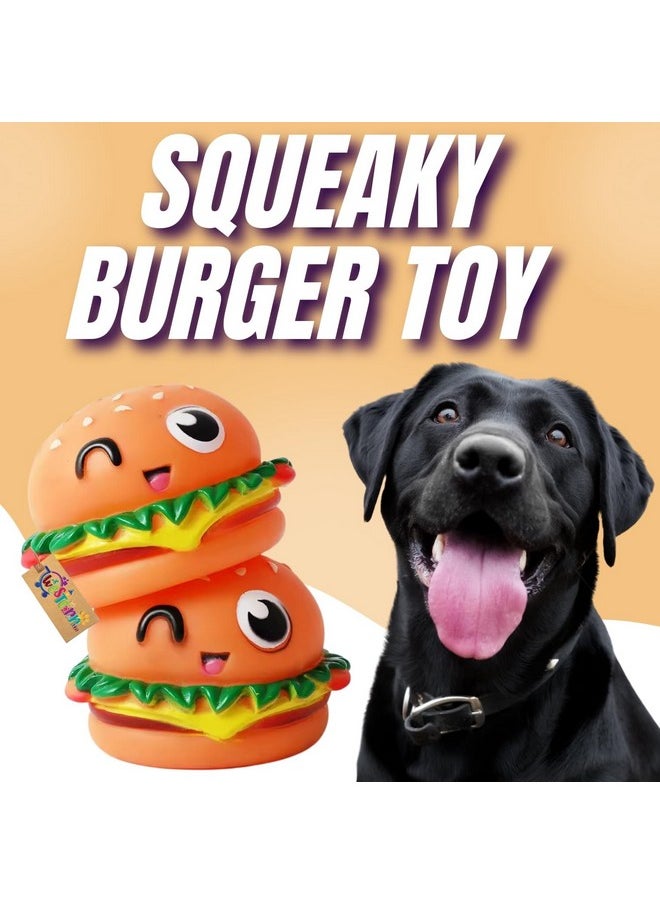 Western Era Wink Burger Squeaky Toy -Interactive Plush Toy, Unleash Fun In Your Furry Friend, Buddy For Dogs & Cats, Perfect For Playtime, Chew Time, Cuddle Time, Long-Lasting For Your Beloved Pet  - Image 2