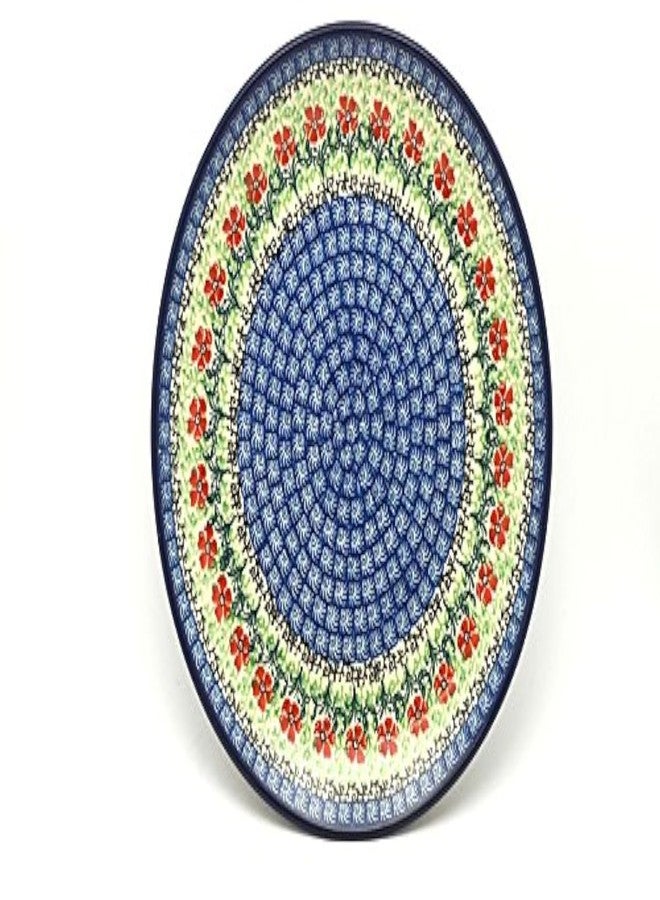 Polish Pottery Plate - 10" Dinner - Maraschino