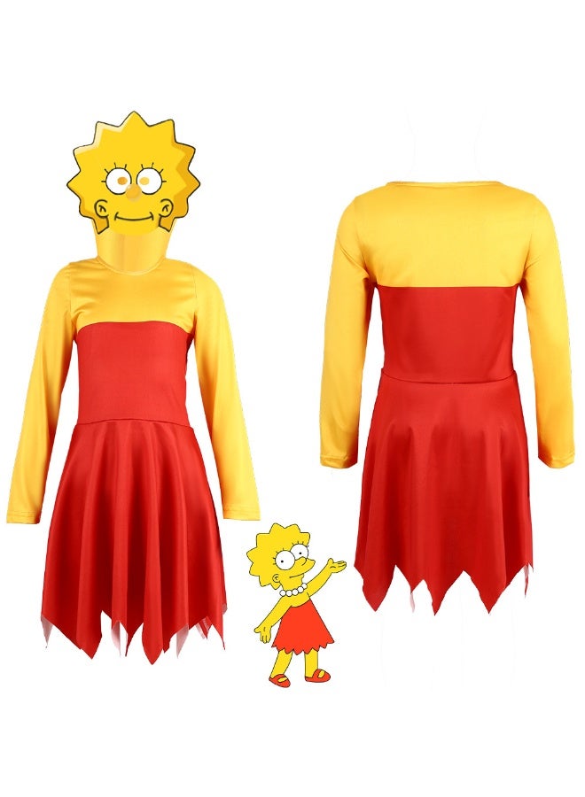 Cosplay Outfits Of The Same Style As The Simpsons Animation Children's Clothing Performance Costumes Cosplay Outfits The Simpson Family - Image 1