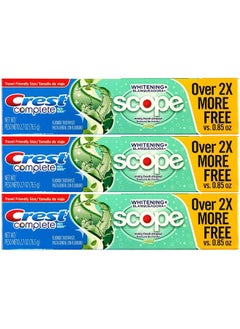 Crest Crest Complete Multi-Benefit Whitening + Scope Minty Fresh Flavor Toothpaste 2.7 Oz, Pack of 3  - Image 1