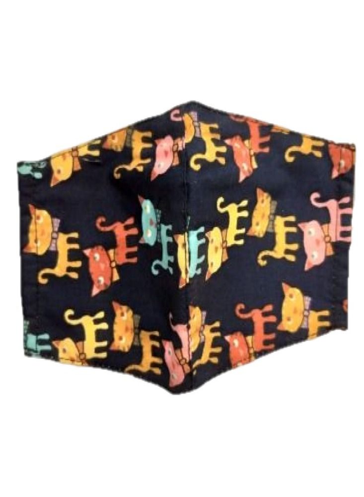 Pikkaboo Washable Mask-Colorful Cats Kids - Image 1