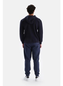 dagi Navy Blue Men's Hooded Sweater  - Image 2
