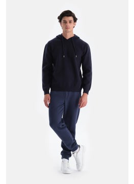 dagi Navy Blue Men's Hooded Sweater  - Image 4