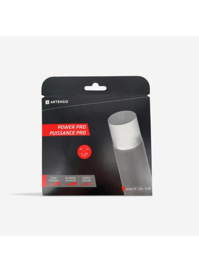 أرتينجو أوتار أحادية الشعيرات لمضرب التنس عيار 1.27 ملم - أسود