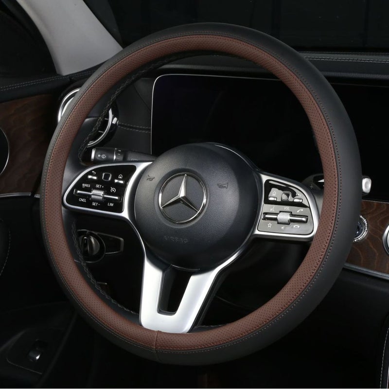 Steering Wheel Cover Manufacturers Simple Fashion Car Interior Products Breathable Sweat-Absorbent Car Universal Handle Cover - Image 4