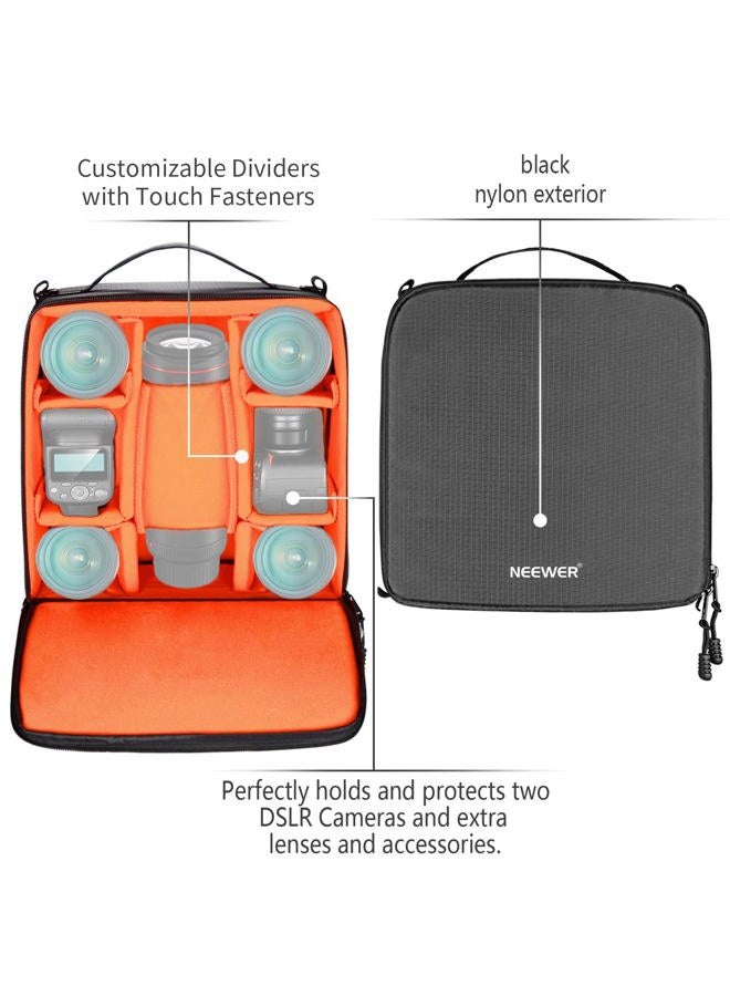 Neewer Neewer® Flexible Partition Camera Padded Bag Insert Protection Handbag for SLR DSLR Mirrorless Cameras and Lenses,Flash Light,Radio Trigger,Battery and Charger,Cables and Other Camera Accessories  - Image 2