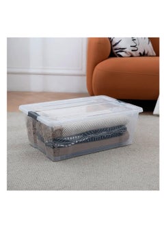 30L Storage Box With Lid & Wheels  Slim Under Bed Plastic Organizer  3pcs Stackable Transparent Boxes for Storing Clothes, Toys, Shoes, Tools, Medicine, Office Supplies - pzsku/Z20FB4654FFBE42EBBF13Z/45/_/1719293412/08448d79-39d0-42ab-a1ca-39608e698760