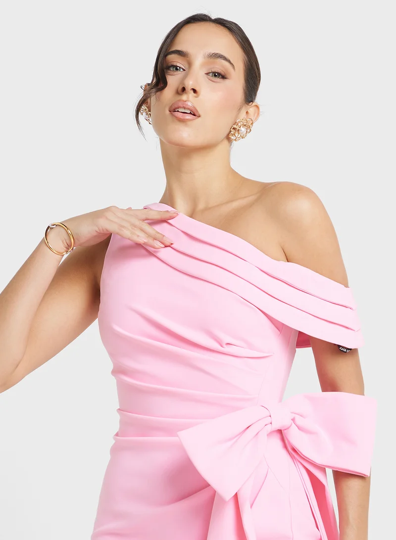 lavish alice Bow Accent Dress